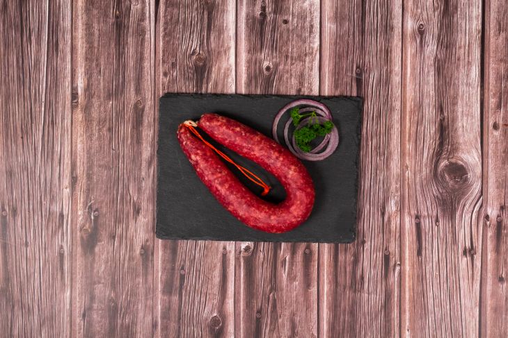 Runde luftgetrocknete Mettwurst